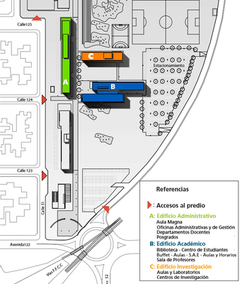 Mapa acceso FaHCE