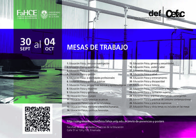 Flyer Mesas de trabajo 13 Cefyc